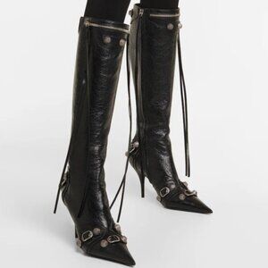 BALENCIAGA cagole leather boots